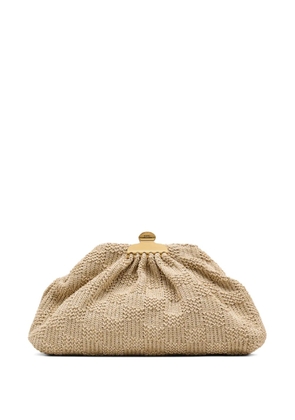 Marc Jacobs The Summer Glam woven clutch bag - Neutrals