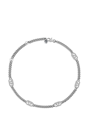 Philipp Plein lettering chain necklace - Silver
