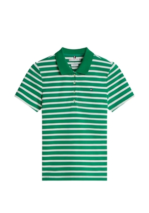 Tommy Hilfiger striped-pattern polo top - Green