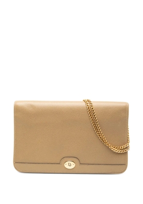 Christian Dior Pre-Owned 20th Century Leather Chain shoulder bag - Brown