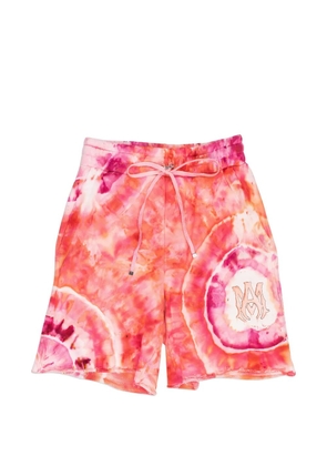 AMIRI MA-appliqué tie-dye shorts - Pink