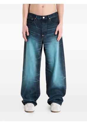 Kenzo faded logo-patch jeans - Blue