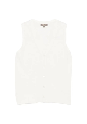 N.Peal Selene V-neck tank top - White