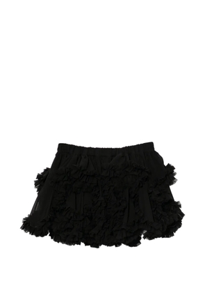 Noir Kei Ninomiya ruffled skirt - Black