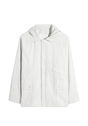 LEMAIRE detachable hood pocket rain jacket - Neutrals