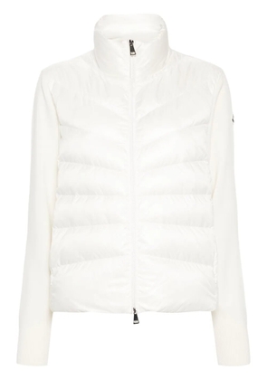 Moncler padded wool cardigan - Neutrals
