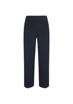 ALPHA STUDIO ribbed-knit trousers - Blue