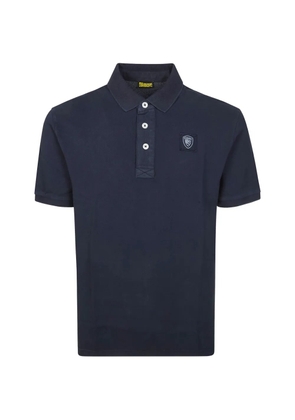 Blauer piquet polo top - Blue