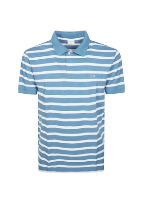 Sun68 striped polo shirt - Blue