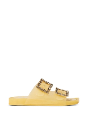 TWINSET buckle slippers - White