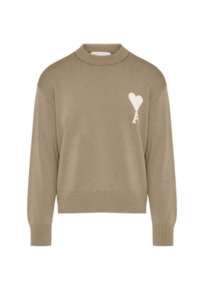 AMI Paris crew-neck sweater - Neutrals