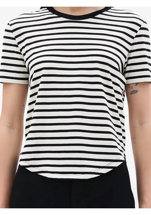 Ann Demeulemeester Floor Micro stripe-pattern T-shirt - White