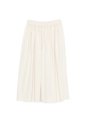 extreme cashmere Nº403 Mary Xtra Shot elasticated midi skirt - Neutrals