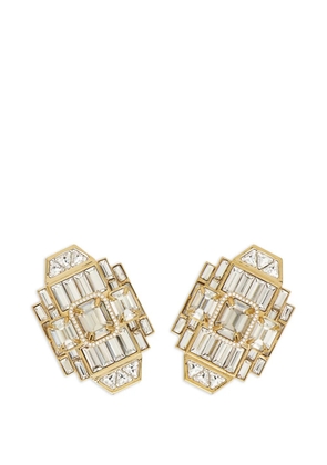 Ferragamo Déco earrings with crystals - Gold