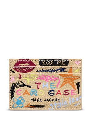 Marc Jacobs scribble leather card case - Neutrals
