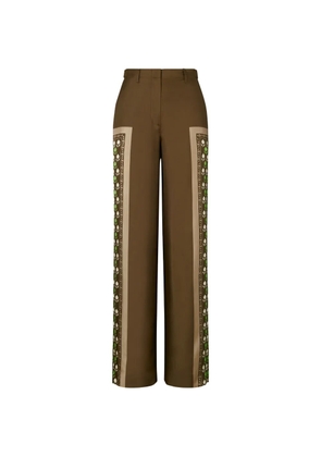 Tory Burch satin pants - Brown