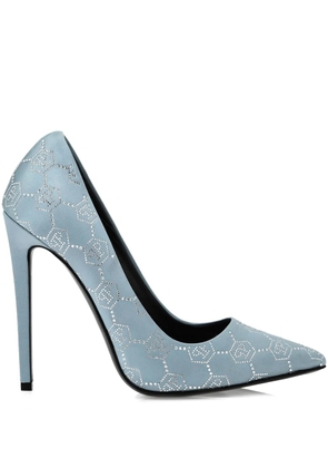 Philipp Plein 120mm Decollete Monogram pumps - Blue