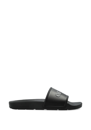Off-White Bookish logo slides - Black