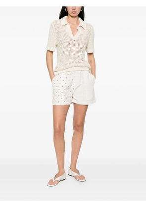 Maison Labiche flower-print shorts - Neutrals