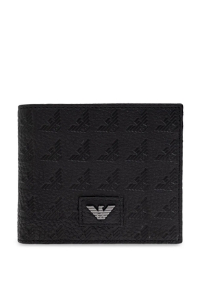 Emporio Armani logo-debossed wallet - Black