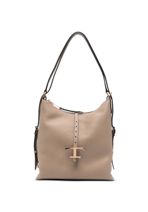 Tod's small T Timeless leather shoulder bag - Grey
