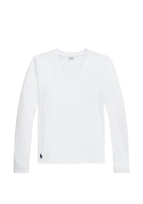 Polo Ralph Lauren long-sleeve V-neck T-shirt - Neutrals