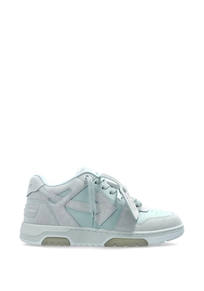 Off-White Out of Office suede arrow-appliqué sneakers - Blue