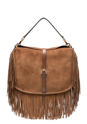 ETRO fringe-detail shoulder bag - Brown