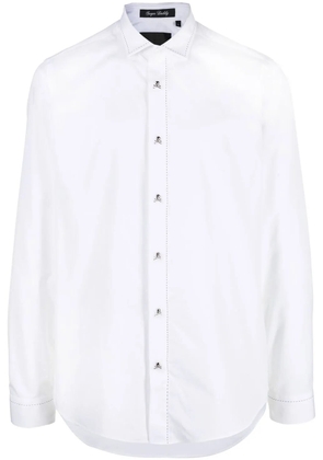 Philipp Plein contrast stitch shirt - White