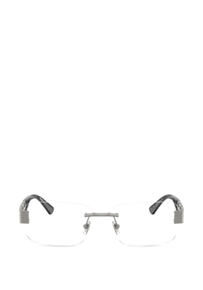 Versace Eyewear rimless pattern glasses - Silver