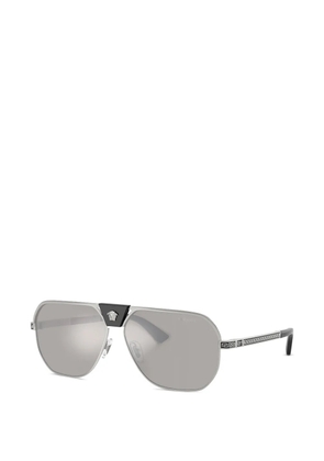 Versace Eyewear medusa pilot sunglasses - Silver