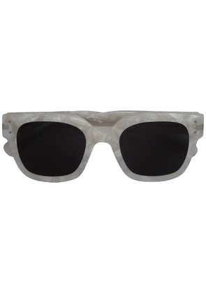 AMIRI square logo sunglasses - White