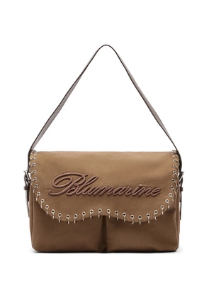 Blumarine embroidery embellishment shoulder bag - Neutrals