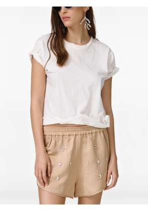 PNK patch-detail T-shirt - White