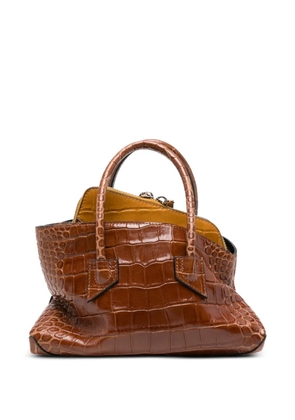 The Attico mini Le Passeggiata tote bag - Brown