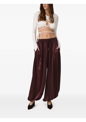 PNK tie-detail top - White