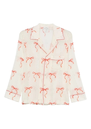 Forte Forte bow-pattern shirt - Neutrals