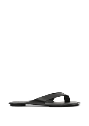 MM6 Maison Margiela anatomic leather flip flops - Black