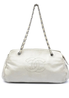 CHANEL Pre-Owned 2010-2011 CC Caviar shoulder bag - White