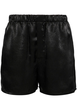Ludovic de Saint Sernin velvet shorts - Black