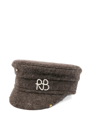 Ruslan Baginskiy logo-detail hat - Brown