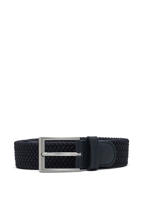 Armani Exchange logo-debossed belt - Blue