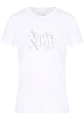 Armani Exchange logo-embellished T-shirt - White