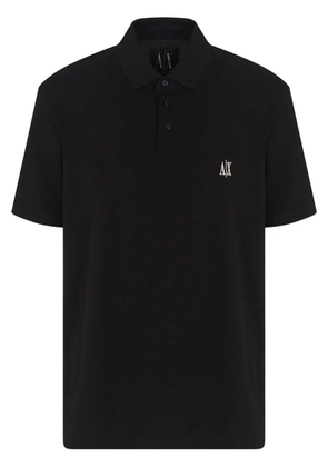 Armani Exchange cotton polo shirt - Black