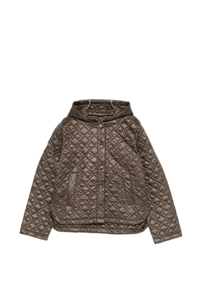 Marella quilted hooded jacket - Green