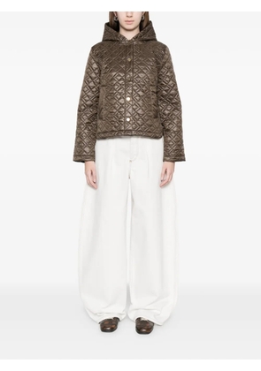 Marella quilted hooded jacket - Green