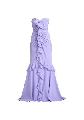 Tadashi Shoji ruffled strapless dress - Purple