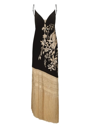 Johanna Ortiz Floral Elements maxi dress - Black