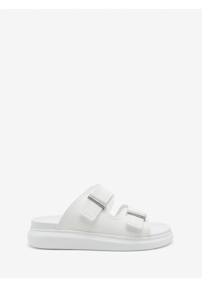 McQueen Oversized Hybrid Slide - White - Men - 40.5