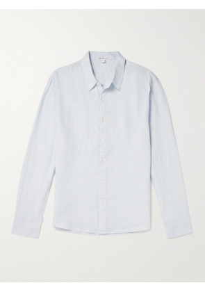 James Perse - Garment-Dyed Linen Shirt - Men - Blue - 1